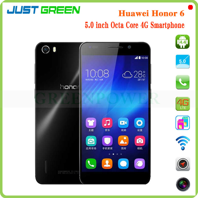 Original Huawei Honor 6 H60 02 Dual Sim 4G FDD LTE Mobile Phone 5 Inch Kirin