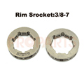 2PCS Chainsaw Part Clutch Rim Sprocket 3 8 Pitch 7 tooth Fit HUS365 372 MS381 380