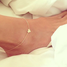 Ankle Bracelet Barefoot Sandals Jewelry Leg Chaine New Women Love Heart-Shaped On Foot Cheville Pulseras Tobilleras Tornozeleira