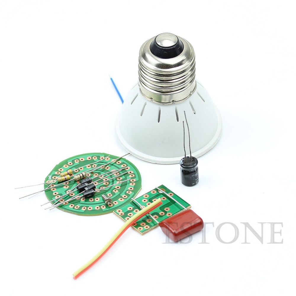 Free Shipping Electronic Suite Energy-Saving 38 LEDs Lamps DIY Kits Set