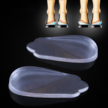 New man and women O&L leg foot care Pronation orthotic silicone gel heel cushion insole shoes pad feet sole free shipping