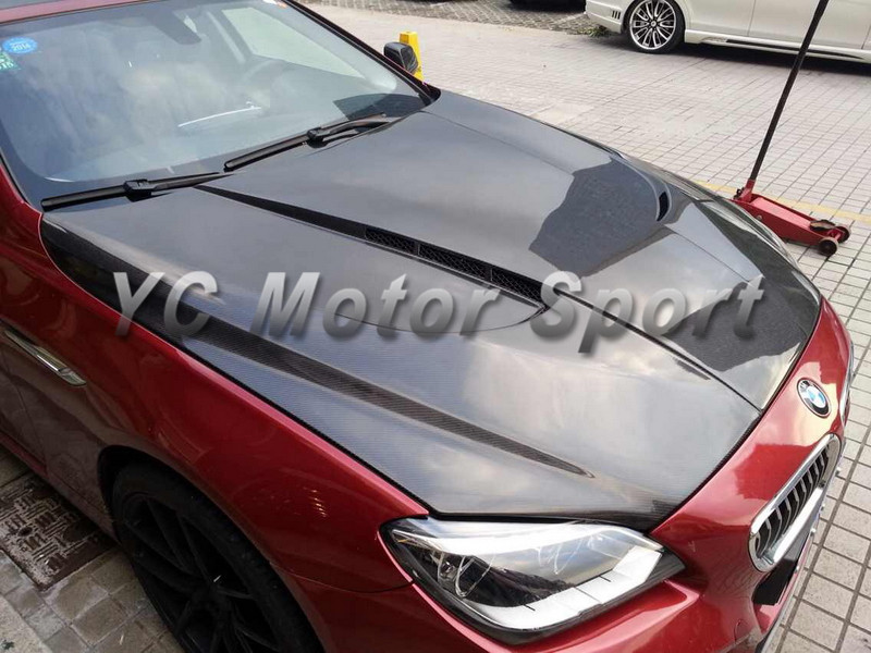 Bmw 6 series carbon fiber hood #4