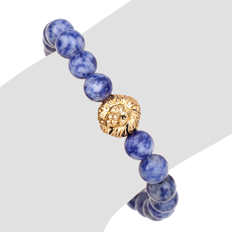 Bead bracelet buddha bracelet pulseiras masculinas natural stone lion bracelet men pulseras hombre bracciali uomo mens