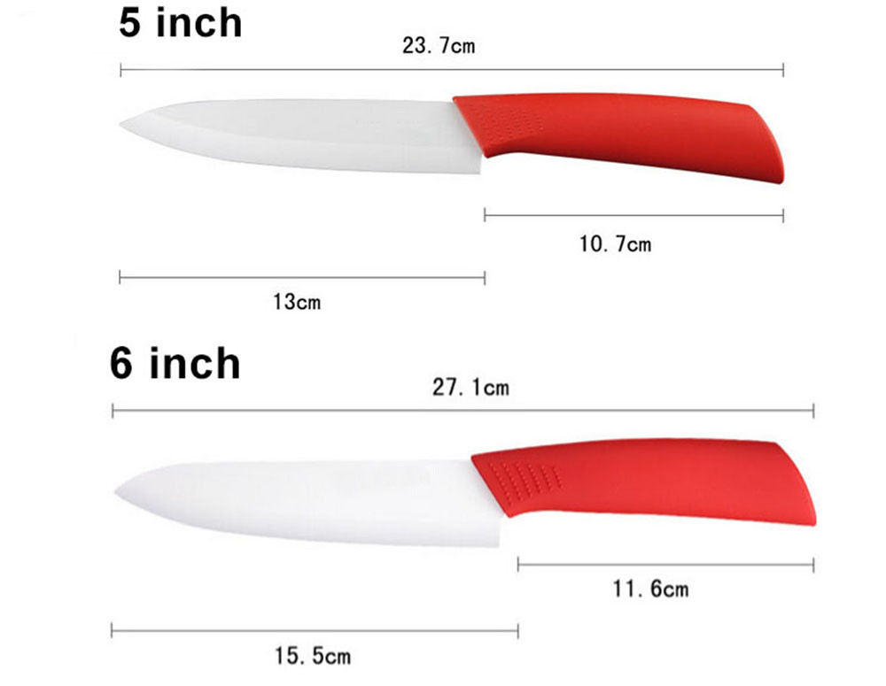 ceramic knife red 6 inch