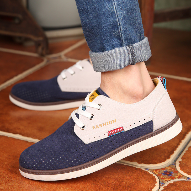 2015 new fashion men shoes casual breathable flats adult male oxfords sneakers 4 color size 39