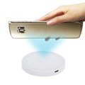 Portable Q5 Wireless Charger Phone Mount Charging Pad Qi Enabled Devices Compatible with All Cellphones QI