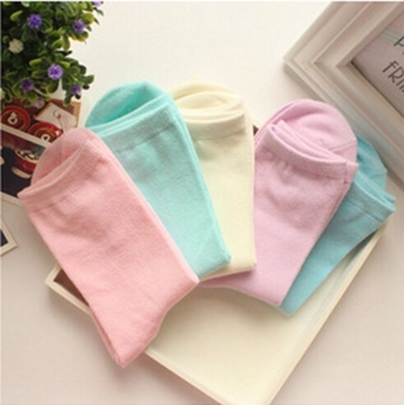 Wholesale-Lovely-cotton-Socks-for-women-cute-Candy-pure-color-socks-cotton-thermal-warm-casual-socks (2)