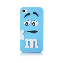 Soft silicone cute M M Chocolate colorful Rainbow Beans phone case cartoon cover phone case For