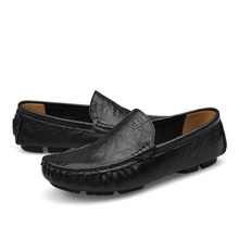 2016 Flats New Arival Authentic Brand Casual Men Genuine Leather loafers Drive Shoes Plus size Euro38