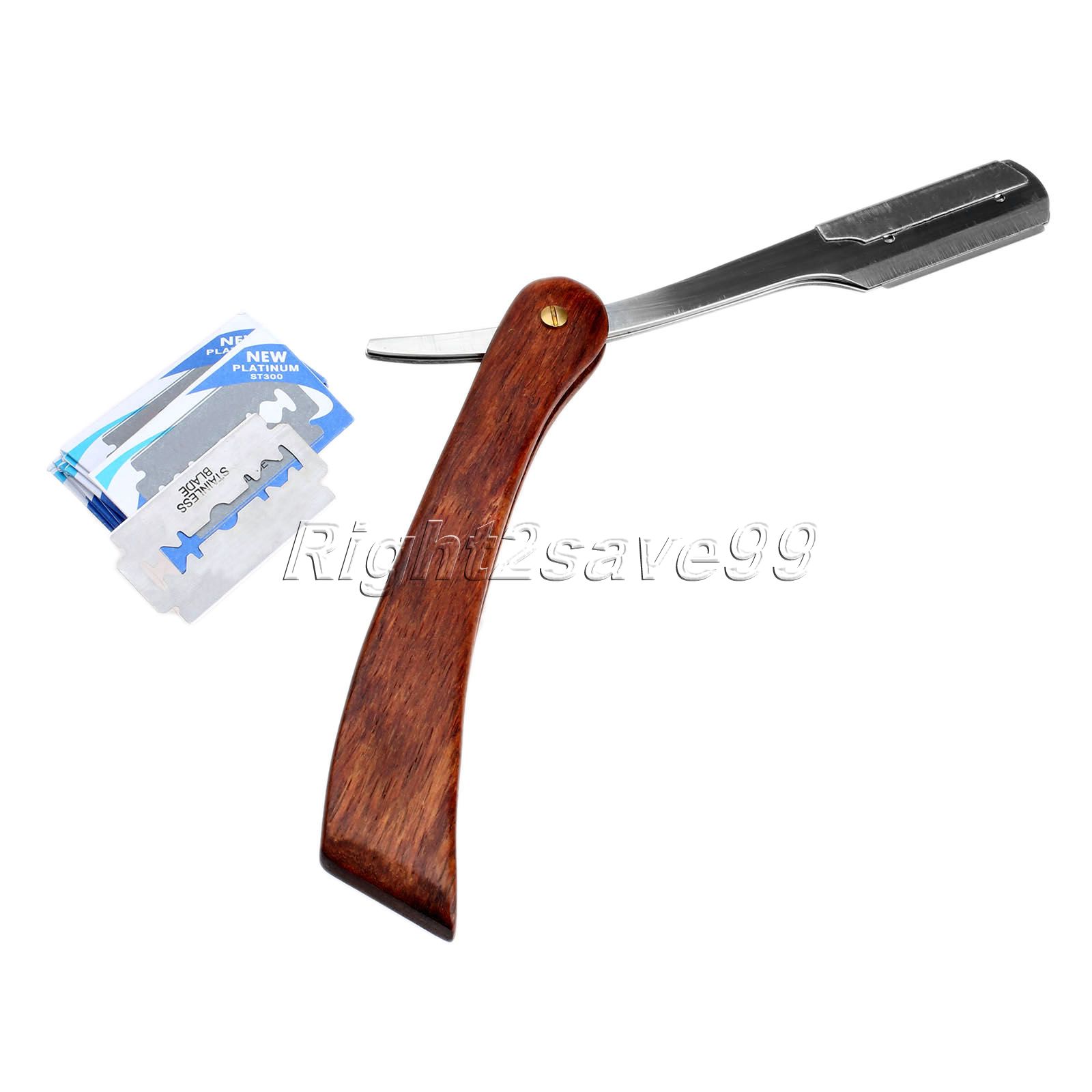 Men Shaving Folding Knife New Replaceable Blade Straight Razor Shavers