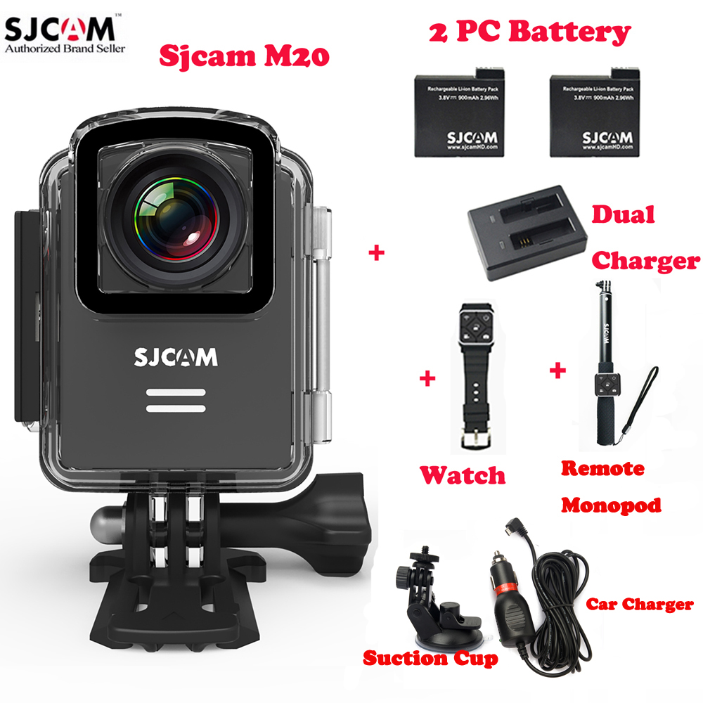  SJCAM M20 Wifi 30      Sj Cam DV + 2  +    Remote Watch +    +  