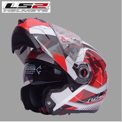 Free shipping authentic LS2 FF370 Dual Lens motorcycle helmet visor exposing motorcycle helmet full helmet men butterbur