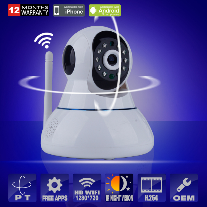 IP Camera Wifi Mini CCTV Camera 720P Baby Monitor Security P T Micro TF Card Wireless