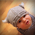 2015 New Lovely Handmade Crochet King Bull Baby Newborn Photography Props Hat Child Boys Girls Hat