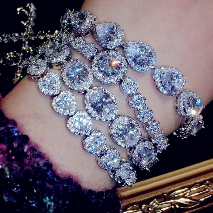 Sparkling bracelet fashion drop zircon crystal bracelet jewelry birthday gifts ALW1506