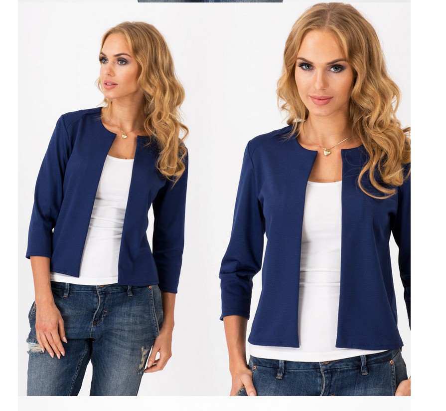 2015 Fall Fashion Women Blazer Slim Candy Color Short Design casacos feminino blazers and jackets JT92 (9)