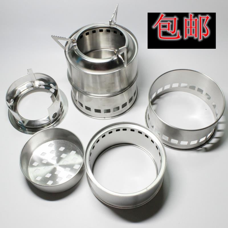 Portable Stainless Steel Camping Stove Outdoor Woo...