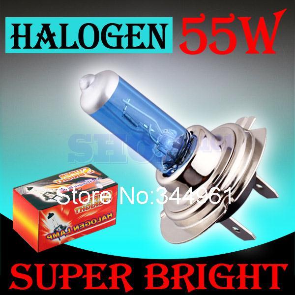 H7 55W 12V Halogen Bulb Super Xenon White Fog Lights High Power Car Headlight Lamp Car