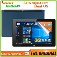 Original 10.1″ 1920×1200 CUBE Work11 Plus Win10 Tablet PC Atom X5 Z8300 Quad Core 4GB RAM 64GB ROM 2MP Camera HDMI OTG 7500mAh
