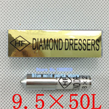 Por tiempo limitado Furadeira papel de lija herramienta rotativa diámetro 9.5 mm longitud Total 50 mm Diamond Dresser Pen cabeza de diamantes naturales