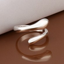 New Listing 925 sterling silver rings fashion jewelry Free shipping teardrop shaped wemen lady wedding opening