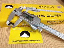 Fujisan marca calibradores electrónicos vernier pantalla digital carcasa de Metal máquina del interruptor automático 0-150