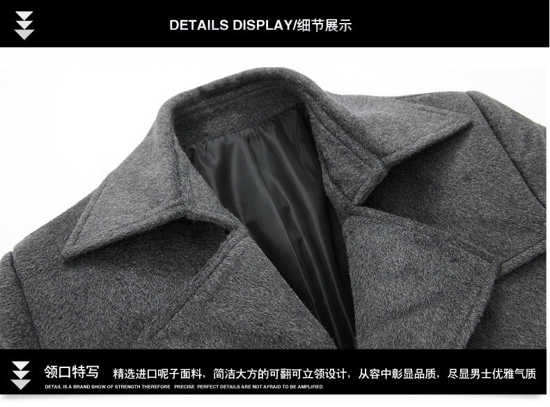 Мужские изделия из шерсти 2015 peacoat Мужские изделия из шерсти 2015 peacoat