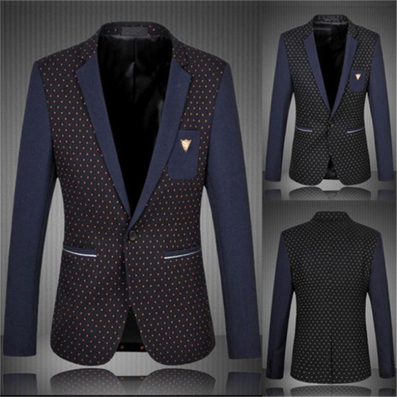 Men-s-Blazers-Plus-Size-M-6XL-2015-Fashion-Polka-Dots-Casual-Patchwork-Slim-Fit-Suits