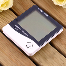 Mini Digital LCD Temperature Humidity Meter Clock Indoor Hygrometer Thermometer 5A76
