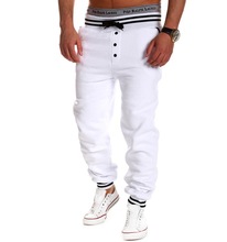 Harem Pants Men Fashion 2015 New Mens Joggers Cool Track Sweat pants Letter Printed Basketball Sport