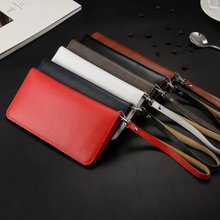 New! simple flat Lines Wallet Case Slot phone Leather can When the wallet phone Case band Lanyard for iPhone6 6S 6/6S PLUS H61