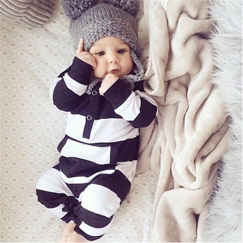 Autumn 100% Cotton Newborn Baby Boy Clothes Baby Romper ...