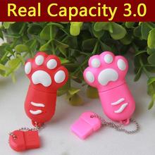 HOT Cartoon Cute 5Style Cat Claw 64GB 8GB 16GB 32GB USB Flash Drive 3.0 External Storage USB Gadget Memory Stick Card 1/2TB Gift