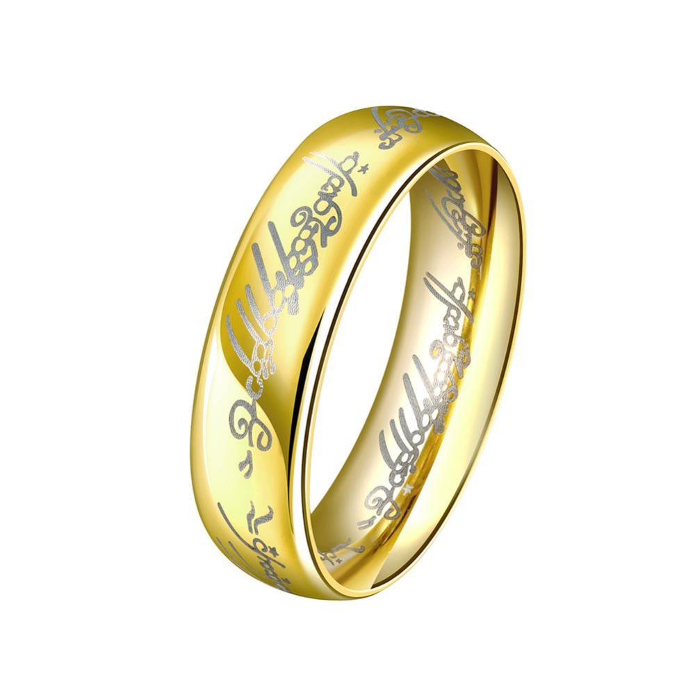 one ring of power gold the lord of couple rings women finger wedding band fashion jewelry accessory wholesale drop ship - The One Ring Wedding Band one ring of power gold the lord of couple rings women finger wedding band fashion jewelry accessory wholesale drop ship - The One Ring Wedding Band