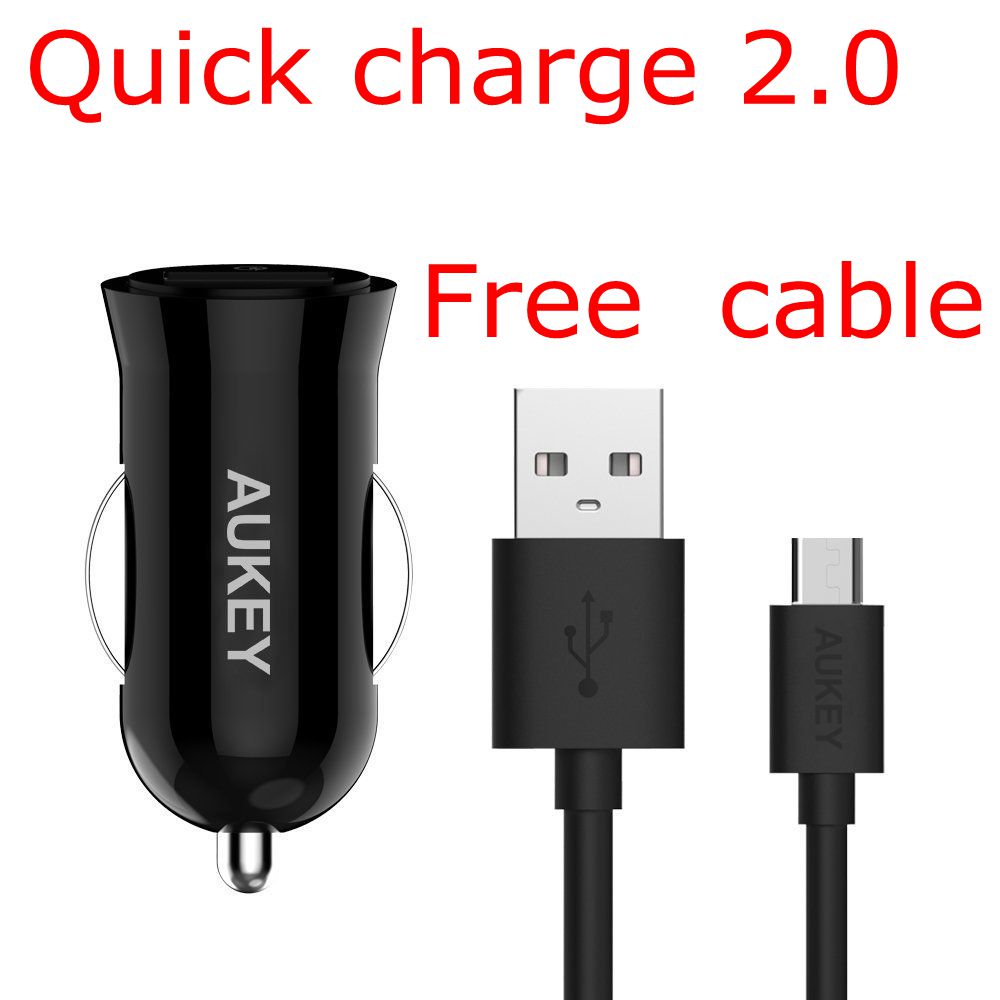 Wholesale!aukey Quick Charge 2.0 Car Charger 10v 2...