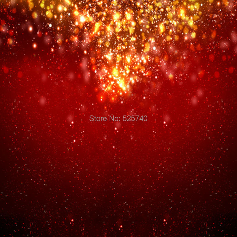 5*6.5FT Custom Made Backdrops Christmas Backdrops Photography Red Halo Fireworks Thin Vinyl Backdrops For Photo