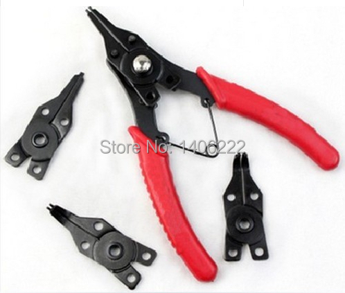Free shipping good quality Four in one multifunction circlip pliers pliers snap ring pliers pliers card
