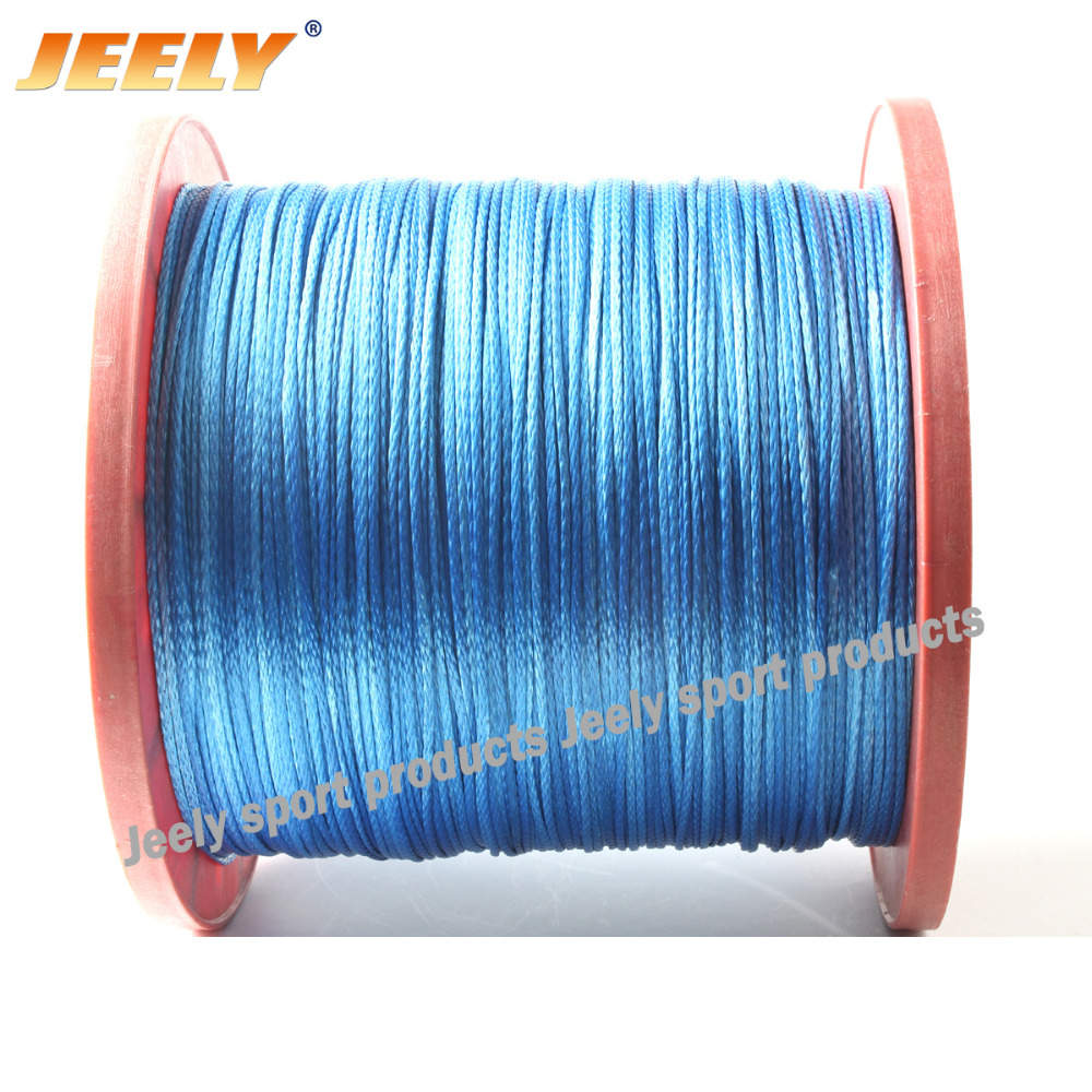 Free shipping 1000M 1500LB UHMWPE Braid Waterskiing Towing Winch Cord 2.5MM 12 strand