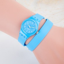Brand Women Watch 2015 Fashion Casual Long Strap Silicone Quartz Watch Ladies Dress Watch Elegant Wristwatch Relogio Feminino