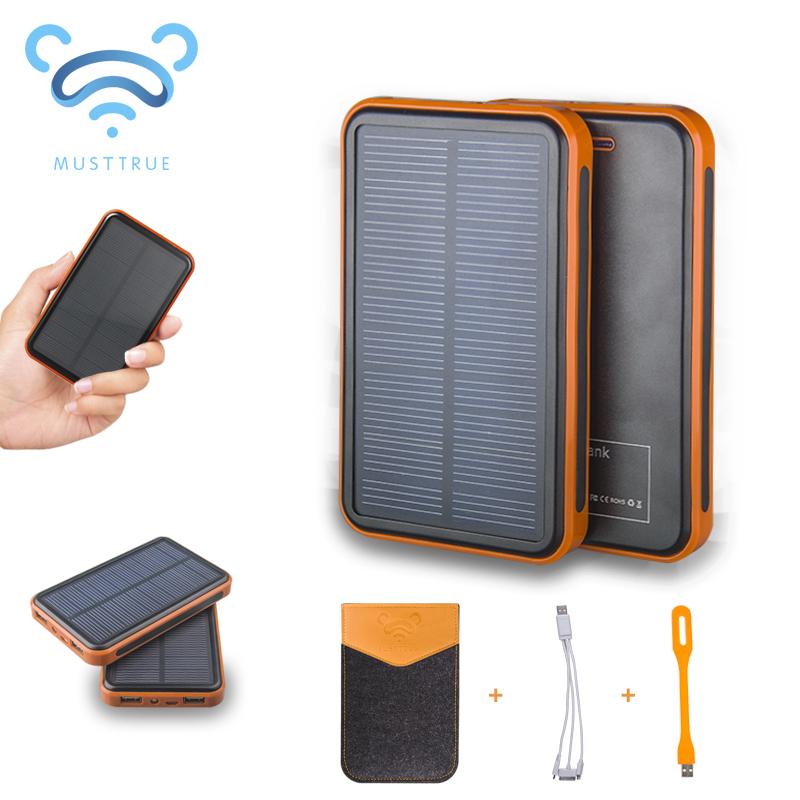 MUSTTRUE Super Solar Charger waterproof powerbank ,backup Power Bank bateria external Portable For all Cellphone mobile phone MUSTTRUE Super Solar Charger waterproof powerbank ,backup Power Bank bateria external Portable For all Cellphone mobile phone