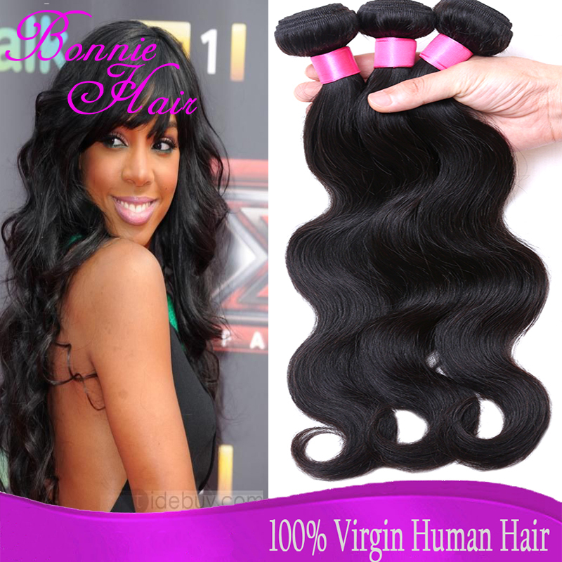 7A Brazilian Virgin Hair Body Wave 3Pcs Unprocessed Virgin Brazilian Hair Body Wave Brazilian Hair Weave Bundles Human Hair Wavy