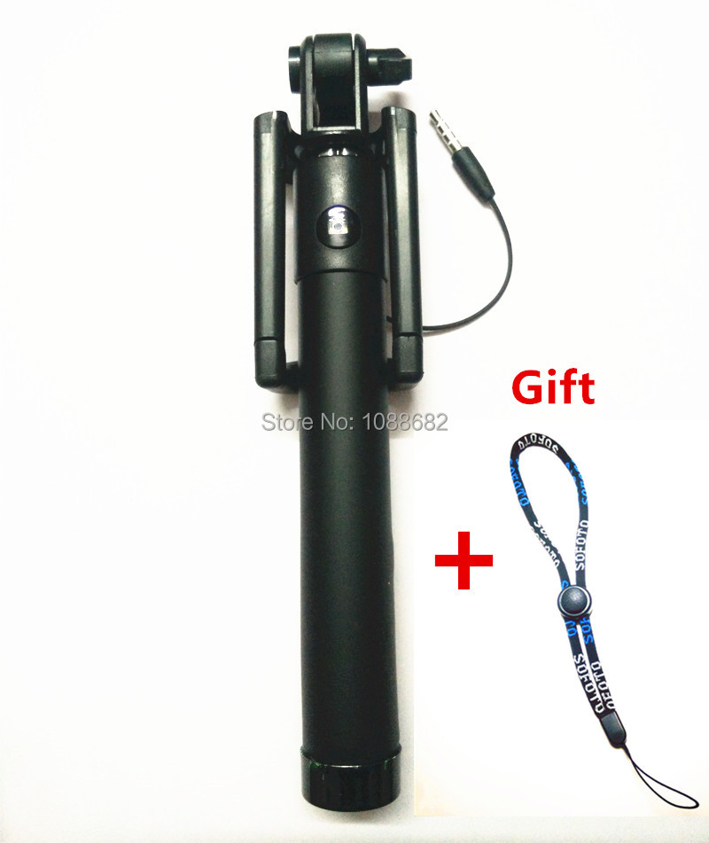 Extendable Fold Wired Selfie Stick Handheld Monopod (7)