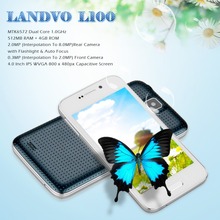 4.0” Landvo L100 IPS Screen Android 4.2 3G Smartphone MTK6572 Dual Core Mobile Phone Dual SIM 4G ROM GPS WIFI White