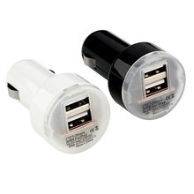 Micro Auto Universal Dual 2 Port USB Car Charger For iPhone For iPad Mini Car Charger Adapter / cigarette lighter car-styling