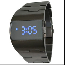 Hot Iron man aircraft Blue Red LED Men’s Man luxury Wrist Watches Cool and unique Bomber Design