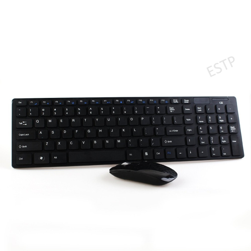 Hot 2.4G Wireless Keyboard Mouse Combo Wireless Mouse Optical 1600dpi + Keyboard Film Set for PC Laptop Win7/8/10 Andriod TV Box