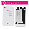 50Pcs lot Replacement Back Housing Rear Cover Case Battery Door For Iphone 4S Free Shipping White