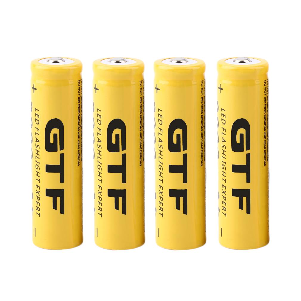New 4 pcs/set 18650 battery 3.7V 9800mAh rechargeable liion battery for Led flashlight batery litio battery Wholesale