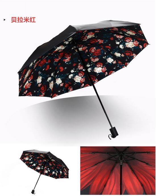 Creative Folding Umbrella Rain Donna Uomo Umbrella Three folded Creative Folding Umbrella Rain Donna Uomo Umbrella Three folded folded folded 757d26
