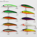 1 pc lot Plastic Hard Fishing Lures Saltwater Fishing Laser Minnow Floating Artificial Fishing Wobblers Lure